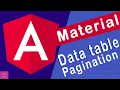 Angular Material Data table Pagination angular pagination example angular material table