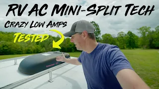 New RV AC Tech Mini Split Power With Ultra Low Amps Tested