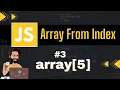 Index in Array JS Chap - 3 Array Methods and Properties Javascript Tutorial In Hindi