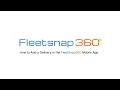 How to Add a Delivery in the FleetSnap360 Mobile App Delivery Management Tutorial