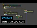 More GLTF operators - animated rig support position data separate animation timing