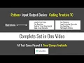 Python Coding Practice String Manipulation Exercises Coding Practice 1C