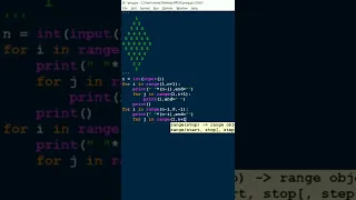 NUMBERS PATTERN - 4 RHOMBUS IN PYTHON NUMBERS PATTERN