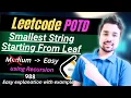 Smallest String Starting From Leaf Leetcode 988 DFS EASY Solution with Recursion
