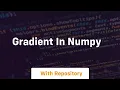 gradient in numpy