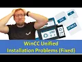TIA Portal WinCC Unified Installation Problems Fixed