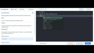 last character 1c - coding practice