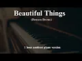 Download Lagu Benson Boone - Beautiful Things  (1 hour ambient piano for relaxation, stress relief, study)