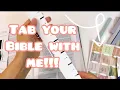 How to place tabs on your NEW Bible
