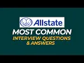 Allstate Insurance Interview Questions and Answers How to Pass the Interview
