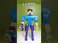 Level 1 VS Level 999 LEGO Steve... #lego#minecraft