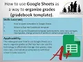 How to organize grades with the Gradebook template in Google Sheets