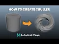 Maya Tutorial Model TWISTED CRULLER Donuts FAST Non-Linear Deformers