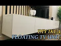DIY IKEA FLOATING TV UNIT MOUNTING GUIDE IKEA HACK 2ND ROOM WALL TRANSFORMATION