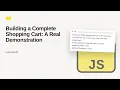 JavaScript Building a Complete Shopping Cart A Real Demonstration