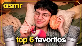 ASMR para DORMIR 😴 MIS 6 SONIDOS FAVORITOS | Mouth Sounds, Inaudible y Más