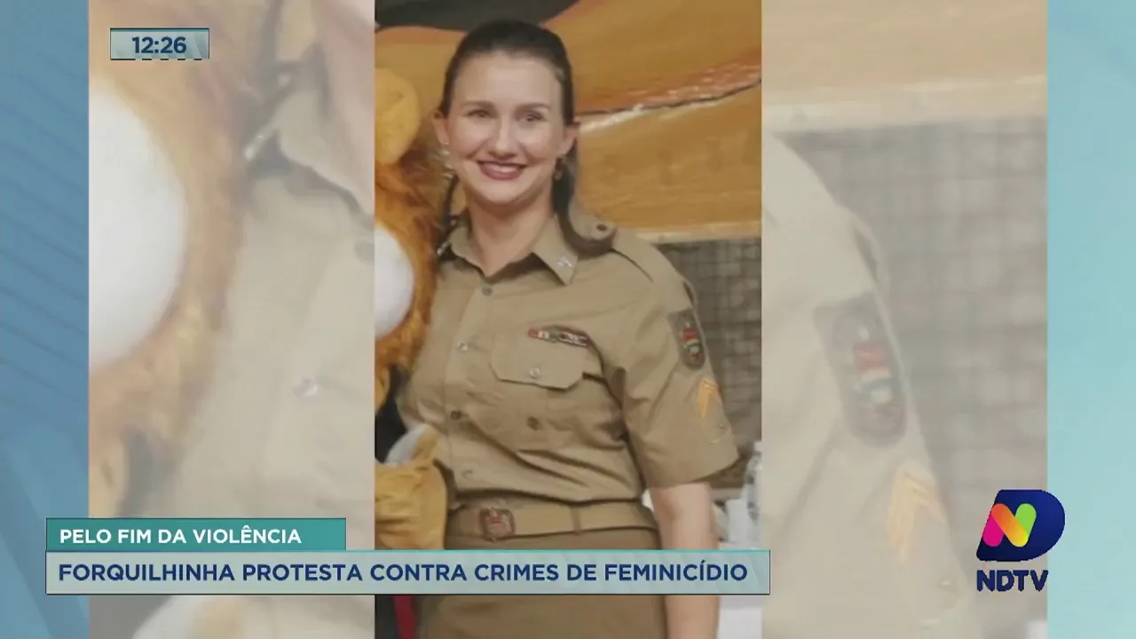 "Parem de nos matar", diziam cartazes em manifestação contra crimes de feminicídio em Forquilhinha