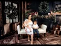 Kate Backdrop Christmas Wreath Black Fireplace Room Set