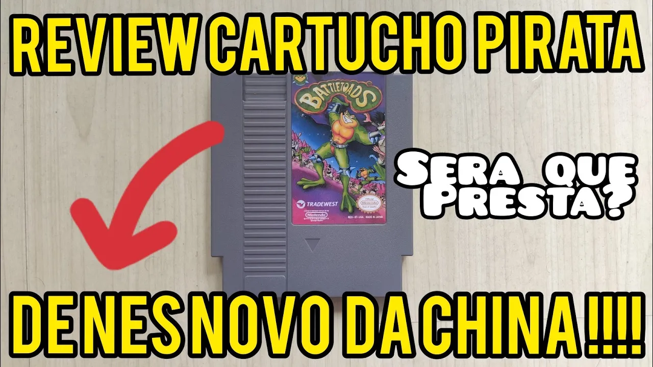 Review de cartucho PIRATA novo de NES que comprei da China!