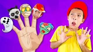 Finger Family  Mummy, Dino, Wolf  | Kids Songs & Nursery Rhymes by Nomad Kids