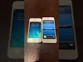iPhone 4 on iOS 7 vs iPhone 5 on iOS 6 boot up test #shorts #iphone4 #ios7 #iphone5 #ios6