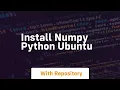 install numpy python ubuntu