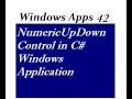 NumericUpDown Control in C Windows Application