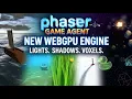 NEW WebGPU Engine with Lights Shadows Voxels Phaser Game Agent