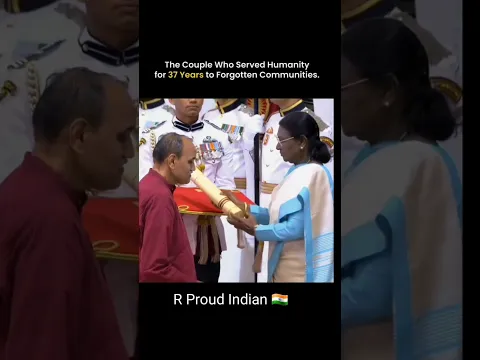 The Couple Who Served Humanity for 37 years to forgotten communities ❤️ #shorts #awards