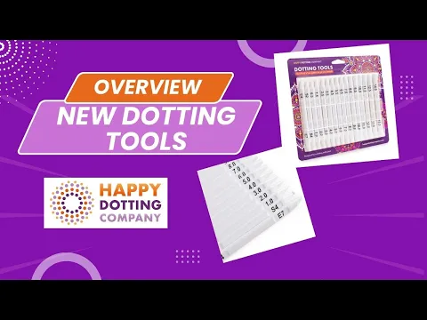 Download MP3 Dotting tools for mandala dot painting - overview - by Happy Dotting Company.  Ideal for all dot art