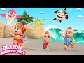 Download Lagu Menerbangkan layang-layang di hari yang cerah | Flying kites on a sunny day - Kids Beach Stories