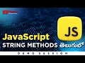 Javascript String methods In Telugu by Praveen Gubbala