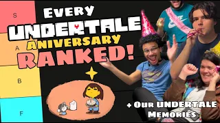 We Ranked EVERY Undertale Anniversary Undertale S 10th Anniversary Birthday Party 