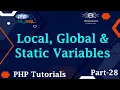 28 Local Global And Static Variables In PHP Global Variables Static Variables