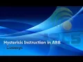How to use Hysteresis instruction in ABB - CoDesys V2 3