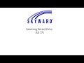 How to Skyward Receiving Record Entry