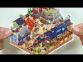ASMR DIY a cat western train town with stickers The difficulty of this sticker