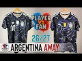 Argentina Away Jersey 2026 World Cup - Player Version Vs Fan Version