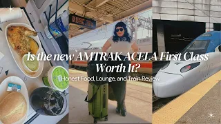 Is the new AMTRAK ACELA First Class Worth It Honest Food Lounge and Train Review
