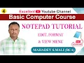 Edit format and view Menus Notepad - 03
