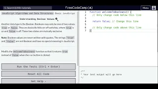 Lesson 58 Basic JavaScript Understanding Boolean Values