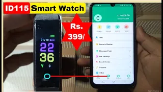 ID115 Plus Smart Band Time Setting ID115 plus smart band connect to phone Unboxing Setup