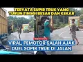 Download Lagu Nyaris Adu Jotos di Jalan, Pemotor Tantang Sopir Truk di Tengah Jalan