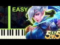 Download Lagu MOBILE LEGENDS: BANG BANG  THEME - EASY Piano Tutorial