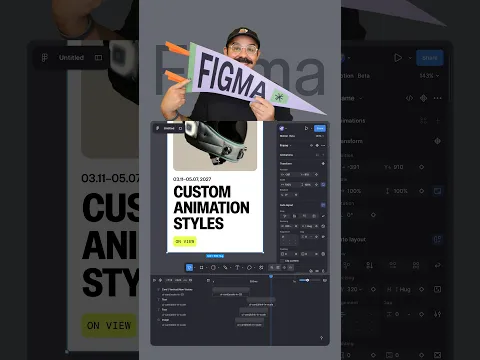 Custom animation styles in Figma Motion