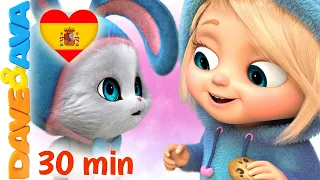 🤪 El Conejito Fu-Fu | Canciones Infantiles | Cinco Bomberos | Dave and Ava en Español 🤪