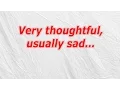 Very thoughtful usually sad CodyCross Crossword Answer