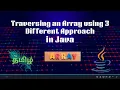 Java Array Traversal in 3 Ways For Loop For-Each Streams Tamil Code Innovate