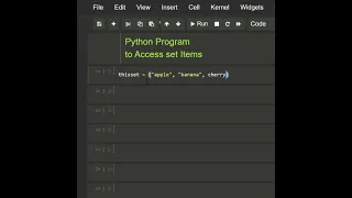 program to access set items