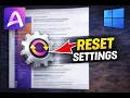 How to Restore Arc Browser Settings to Their Original Defaults in Windows 11 PC GearUpWindows